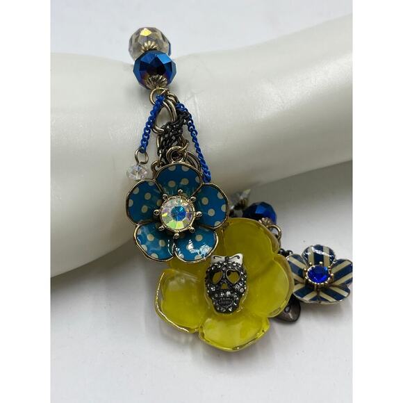 Betsey‎ Johnson Yacht Club Spectator Sailboat Multicolor Half Stretch Bracelet - Picture 3 of 10